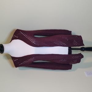 Maurices Maroon Colored Cardigan